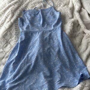 GB blue and white mini dress